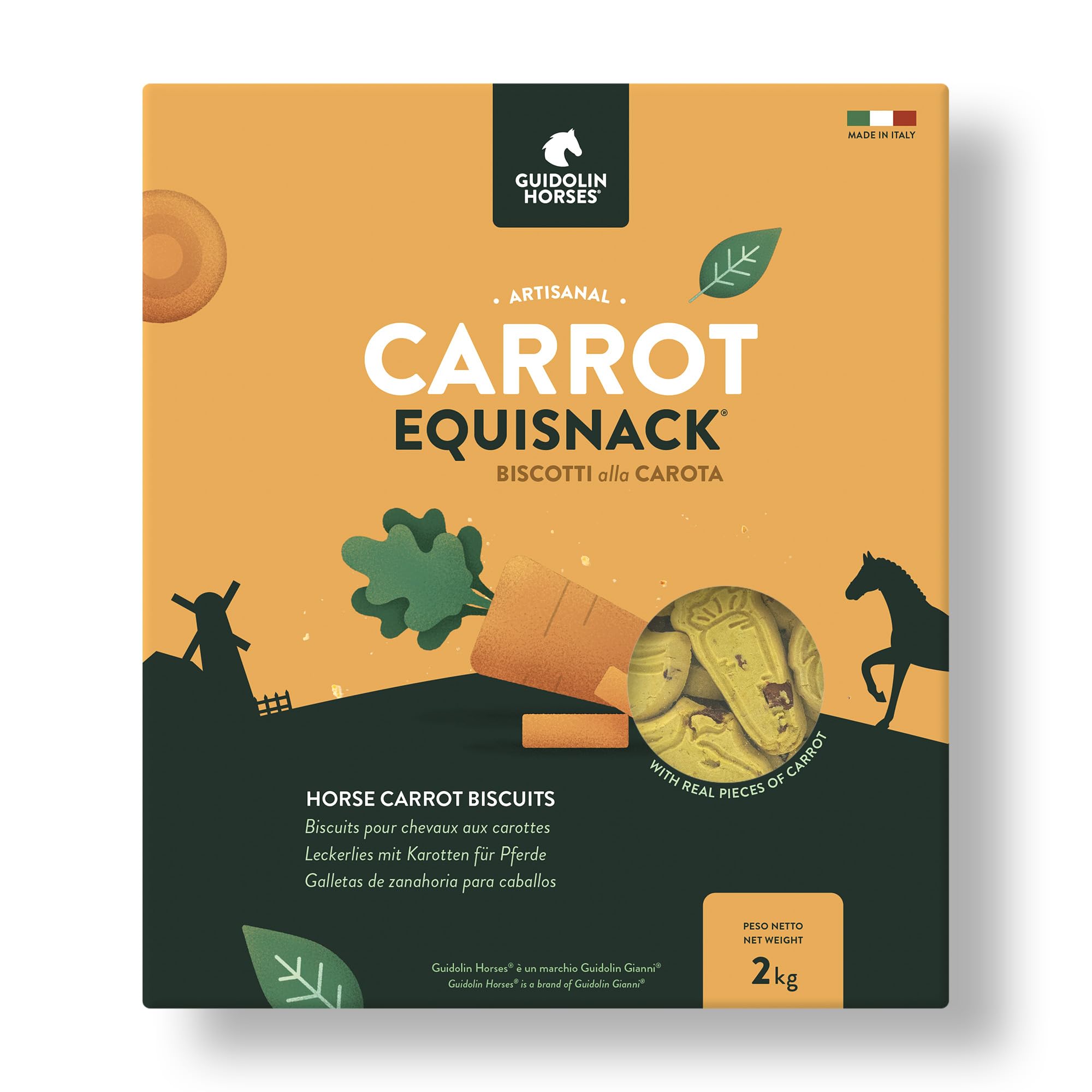 Biscotti Alla Carota Per Cavalli - Naturali E Artigianali, Made In Italy
