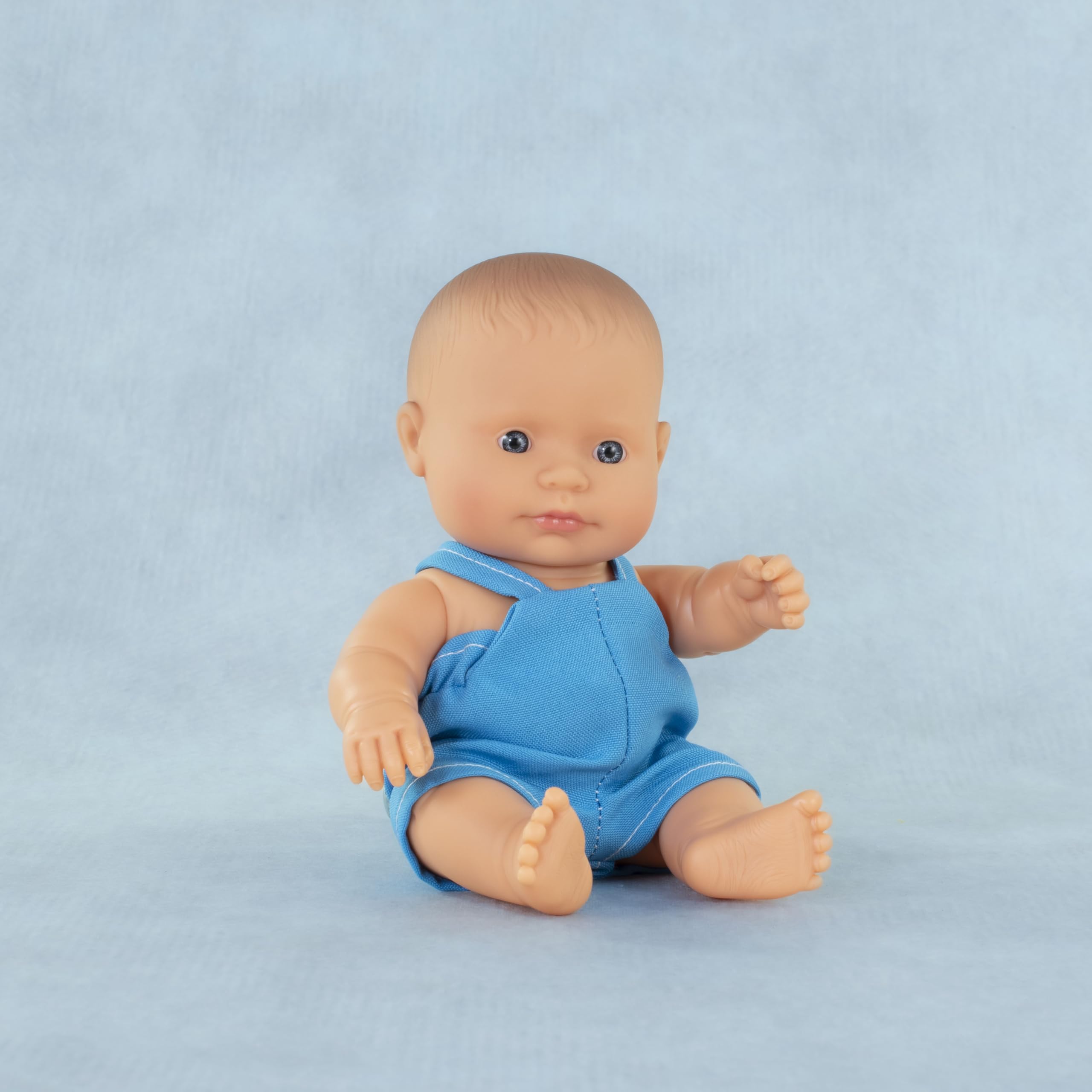 Miniland Baby Doll Caucasian Boy 21cm. Made in Spain with vanilla scent. Anatomically correct. My friends & Me collection - Image 2