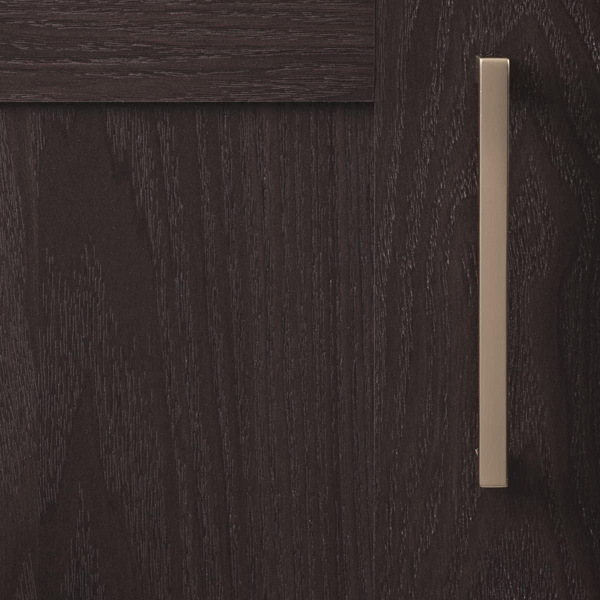 Hickory Hardware 10 Pack Kitchen Cabinet Handles, Drawer Pull for Doors & Dresser Drawers, Hardware for Bathroom, 5-1/16 Inch (128mm) Hole Center, Elusive Golden Nickel, Skylight Collection