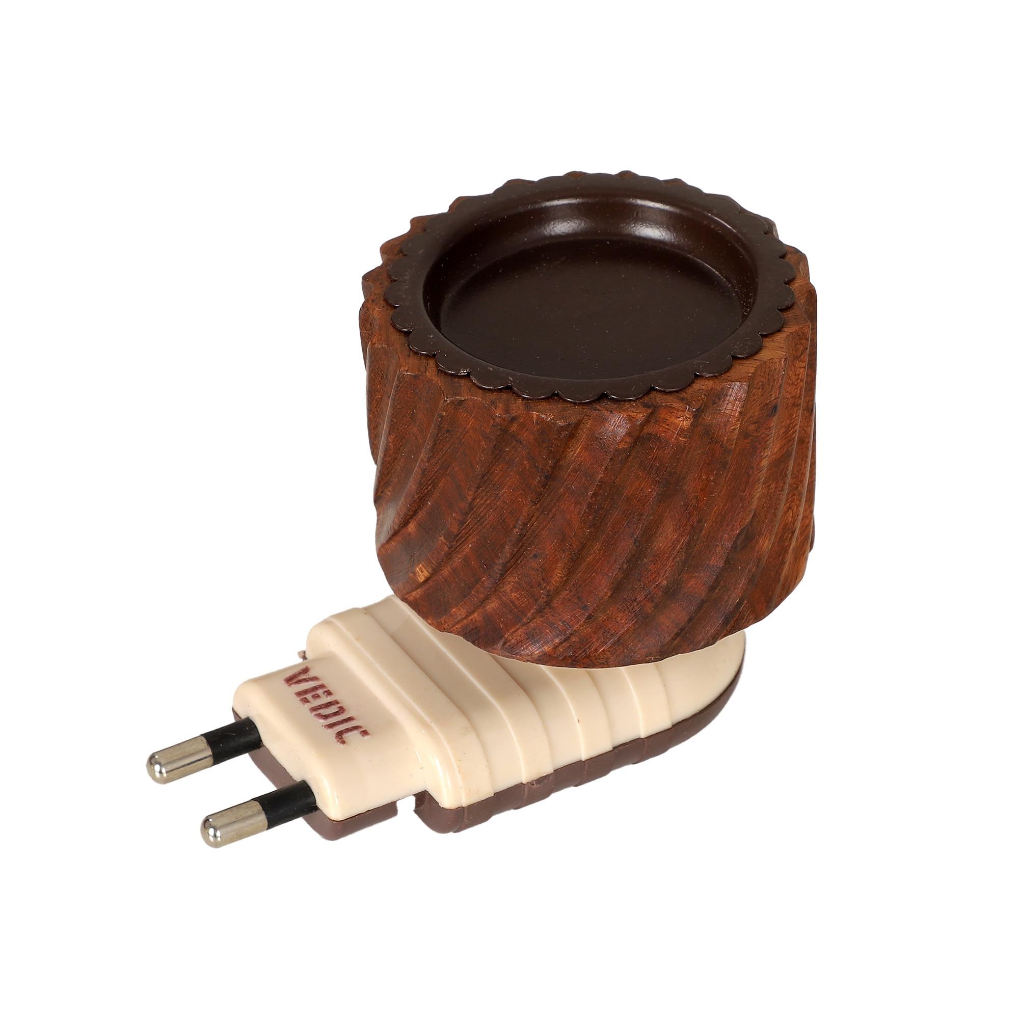 Vedic Kapoor Dani Electrical Camphor Kapoor Burner Holder Essential Oil Fragrance Electric Wooden Kapoor Dani for Home & Office(Design Color May Vary, Pack of 1)-image-35