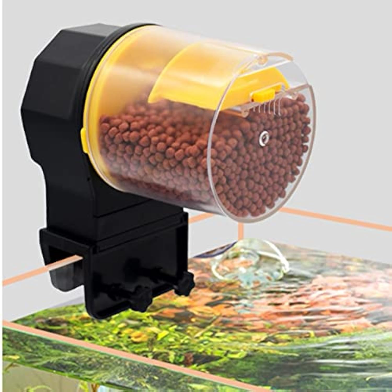 VAYINATO Plastic Aquarium Fish Tank Automatic Yellow Food Feeder With 2 Dispenser 50G/100G By Petzlifeworld,15 cm,H_9 cm,W_14 cm (B09CMVFZNL) Amazon Price History, Amazon Price Tracker