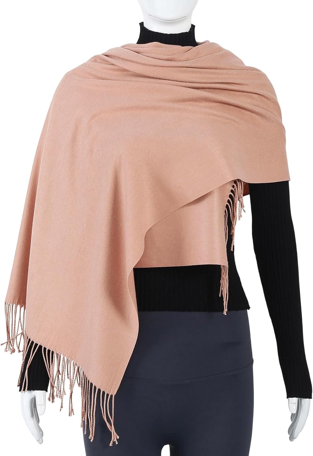 Scarf for Women Winter Pashmina Feel Shawl Wraps Softest Warm Blanket Oversized Scarves Evening Dress Wraps - Image 4