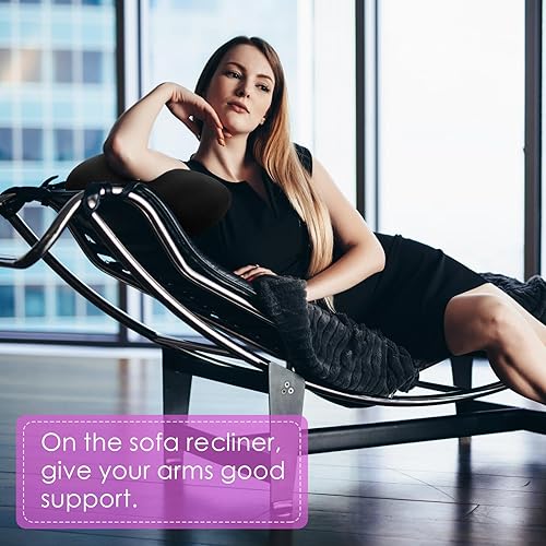 Miniatura 5 de Thyle Paquete de 2 almohadas de cuello de microcuentas de 15 x 8 x 2 pulgadas, almohadas de microcuentas para dormir, cojín suave y cómodo de apoyo