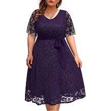 Pinup Fashion Plus Wedding Bride Formal Wedding Guest Lace A-Line Dress