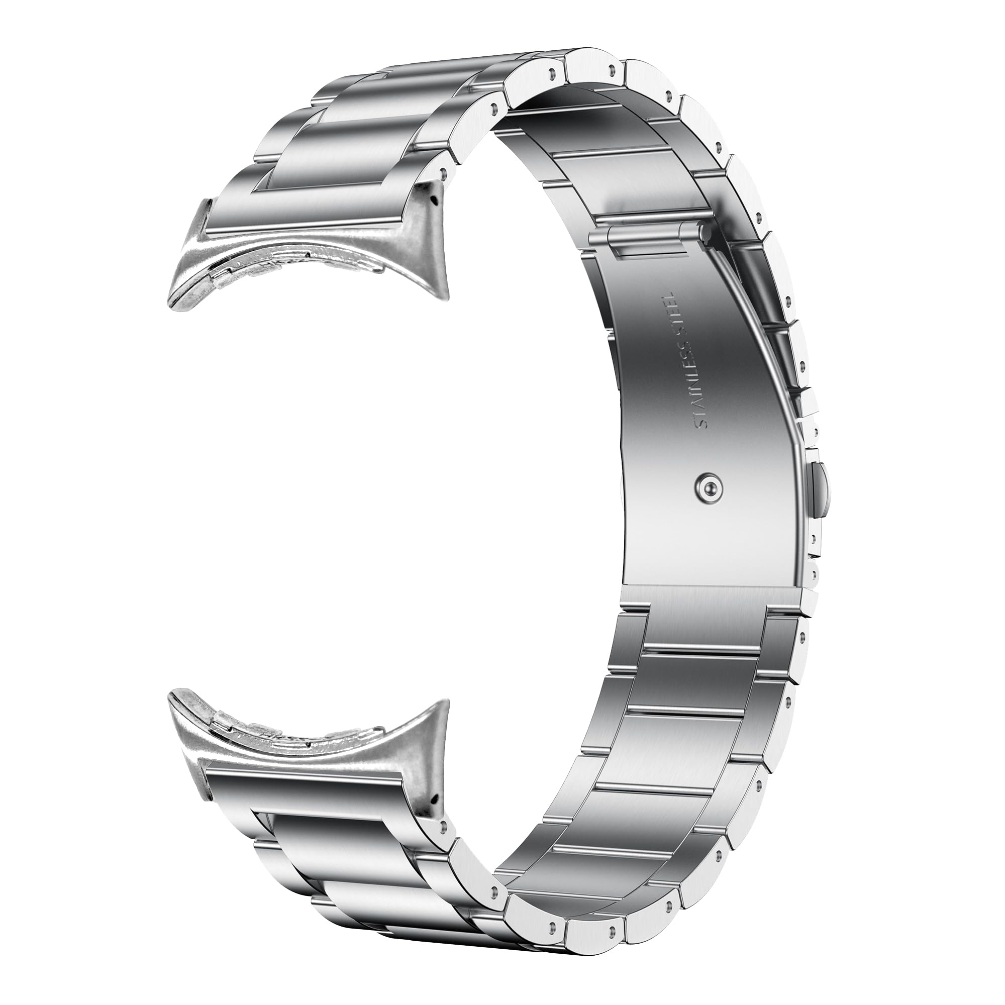 Bracelet de rechange en acier inoxydable pour Pixel Watch 3, accessoire de rechange compatible avec Google 45 mm
