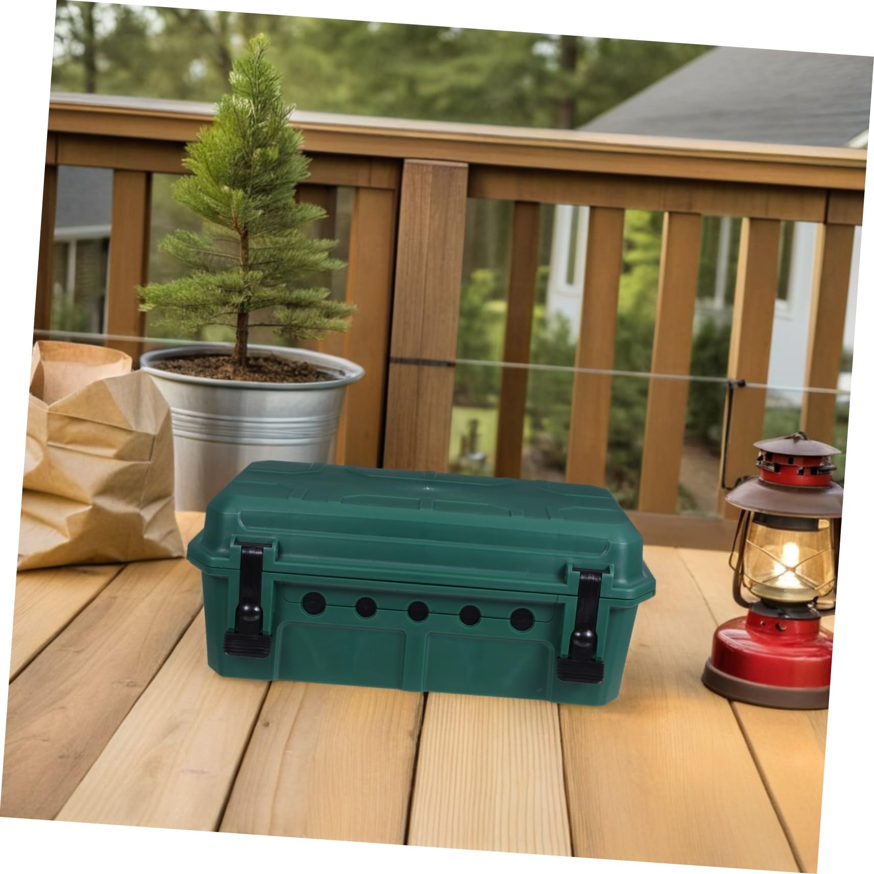 Healifty Caja Eléctrica Exterior para Enchufes y Regletas Diseño Espacioso para Cables y Adaptadores Fácil Instalación y Desmontaje Rápido para Iluminación Herramientas de Jardín y Equipos