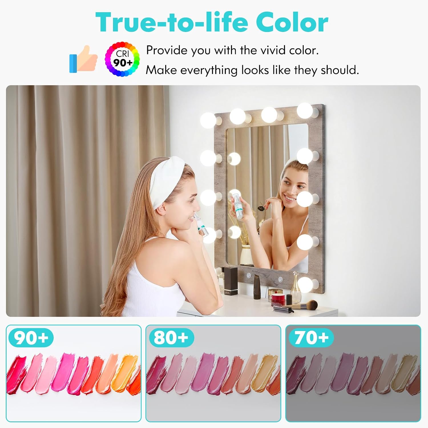 Brightever G25 Globe Light Bulbs 60 Watt, 4000K Natural Daylight LED Vanity Light Bulbs, E26 Base Bathroom Light Bulbs Over Mirror, 5W Round Light Bulb, CRI85+, 600LM, 8-Pack, Non-Dimmable