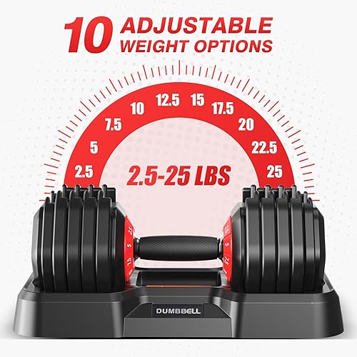 Vista 2 de Adjustable Dumbbells Set of 2, Durable Weights Dumbbells Set, 10 in 115 in1 Weights Set with Anti-Slip Grip, Fast Adjust Gym Equipment Space Saving