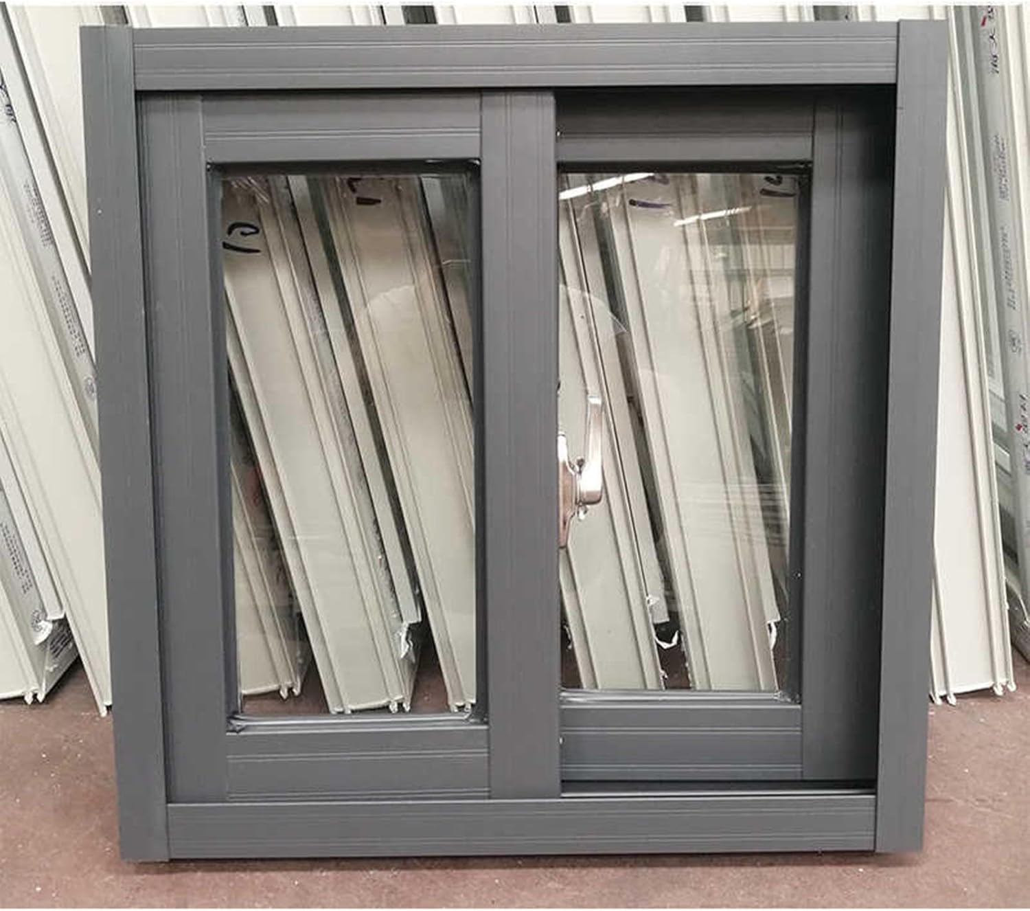 Sliding Basement Window with Screen - Black Aluminum for Sheds, Chicken Coops, Garages, Playhouses - Dimensions 18x1 Inches - Durable and Versatile Design