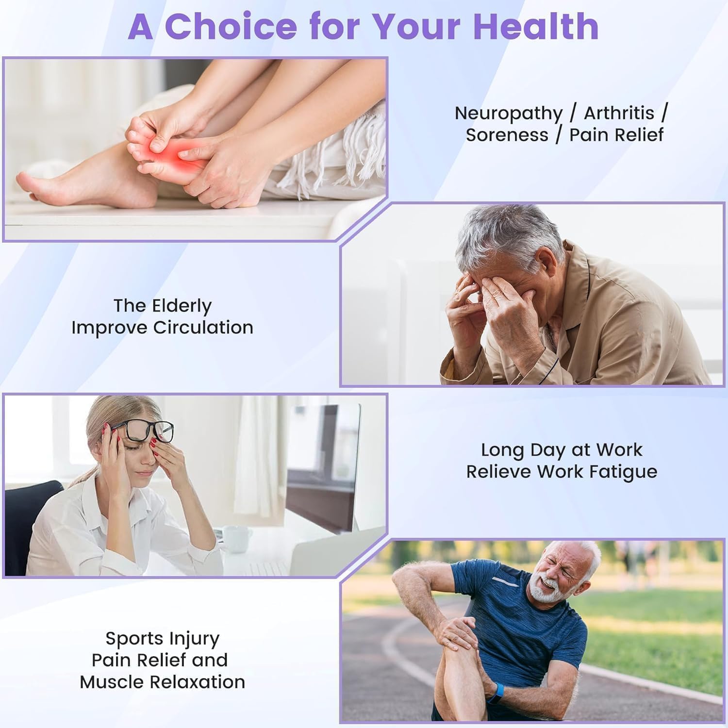 EMS Foot Stimulator Pro +, EMS Foot Massager for Neuropathy Foot Massager for Circulation and Pain Relief with TENS Unit Muscle Stimulator for Feet Body - Image 8