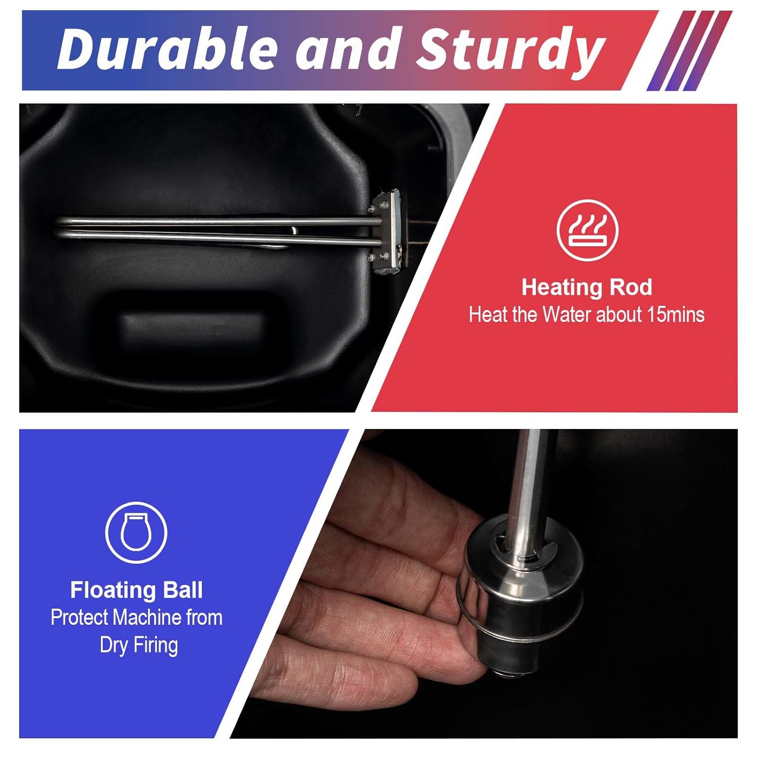 Dry Ice Machine, 3500w Dry Ice Machine Fog Manual Control Dry Ice for Smoke Effects Dry Ice Maker Machine Smoke Coverage 1614ft² Low Lying Fog Machine Fog Machine for Parties, Celebrations