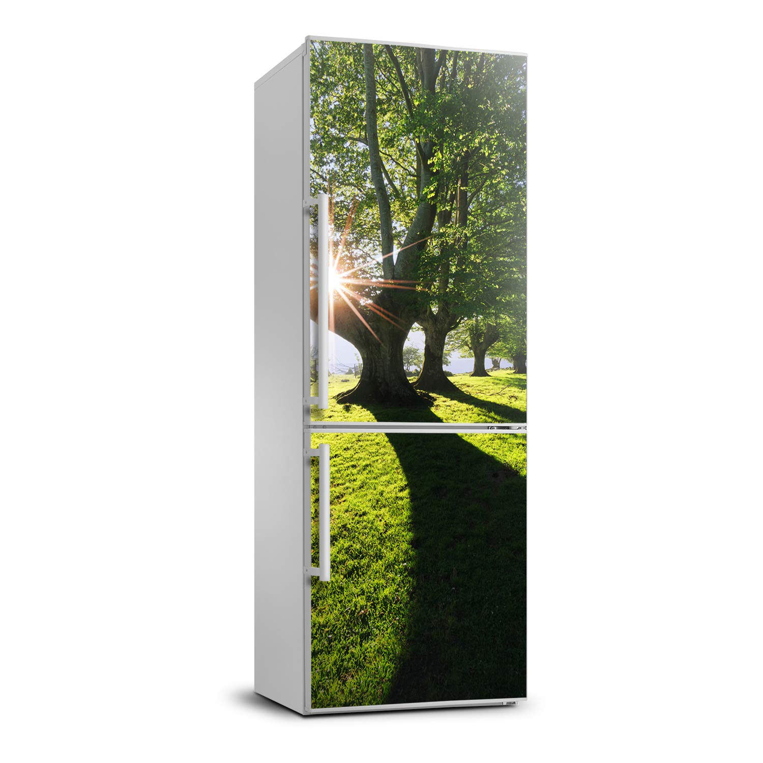 Autocollant frigo auto-adhésif au motif grand paysage de nature Tulup