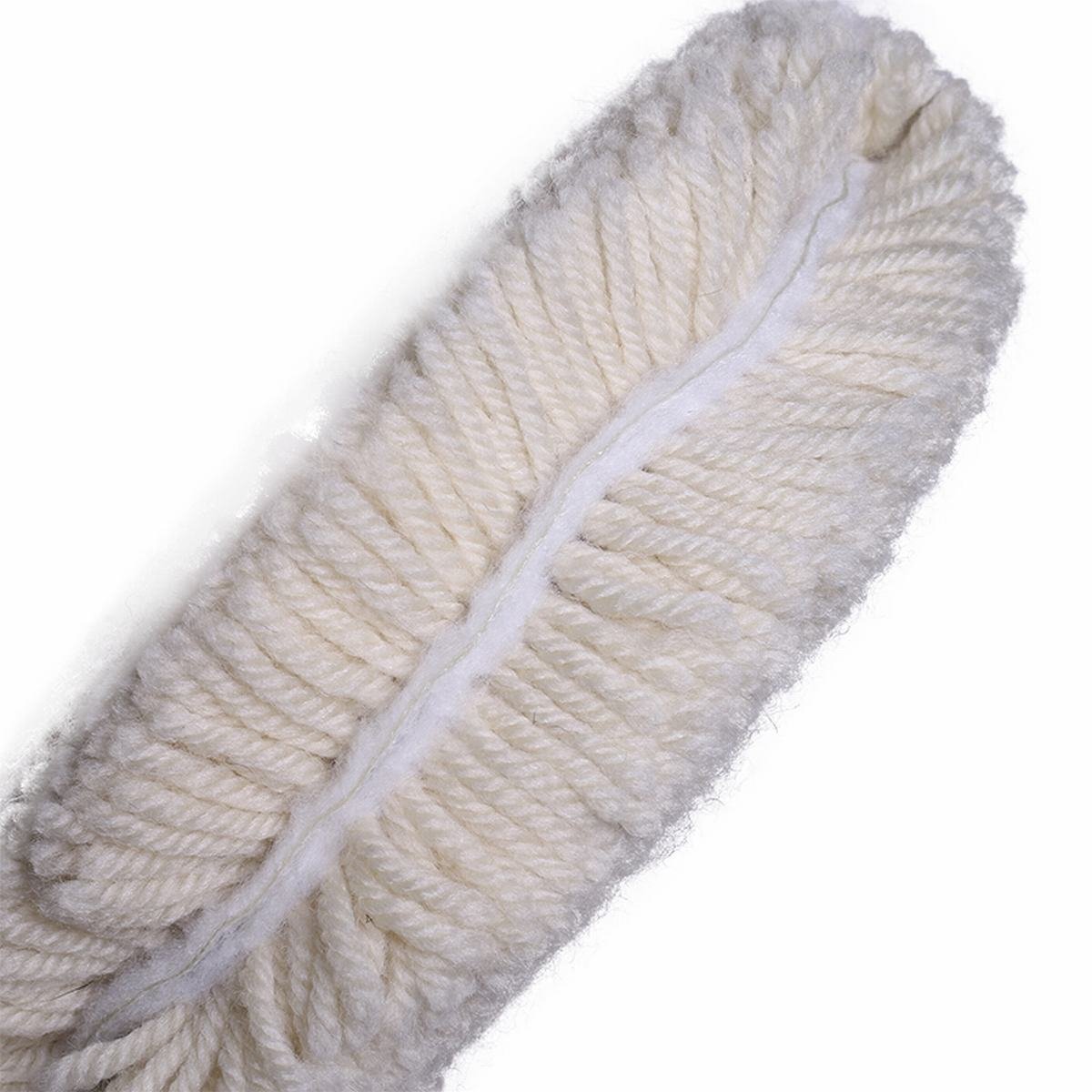 Gracefur Tampone lucidante in vera lana ad alta densità, 17,8 cm, morbido, lavabile, double face, per taglio composto e crema lucidante