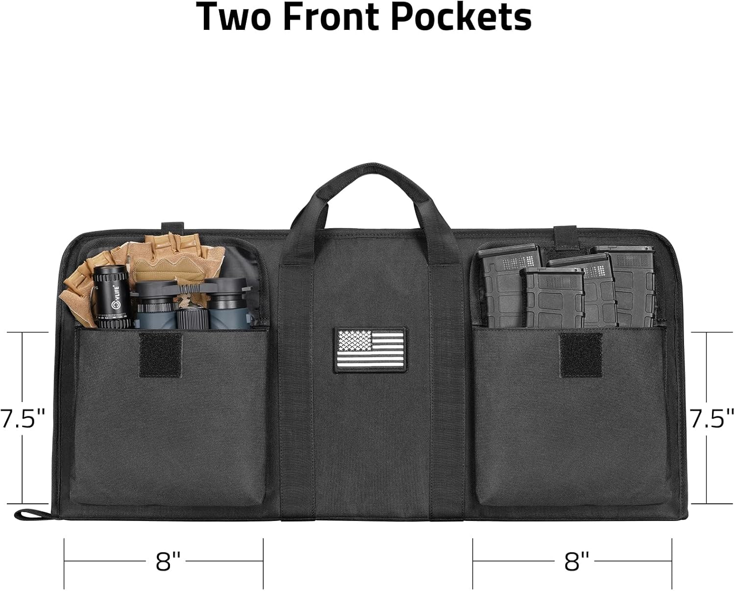 CVLIFE Soft Rifle Case 28 inch Gun Bag Pistol Case, Gun Cases for Rifles and Shotguns, Rifle Bag with Lockable Zipper for Outdoor Hunting Shooting - Image 2