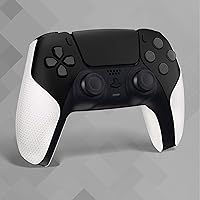 Vista 6 de PlayVital Agarre premium para controlador inalámbrico ps5, diseño dividido, antideslizante, suave, hexagonal, textura de diamante, protector