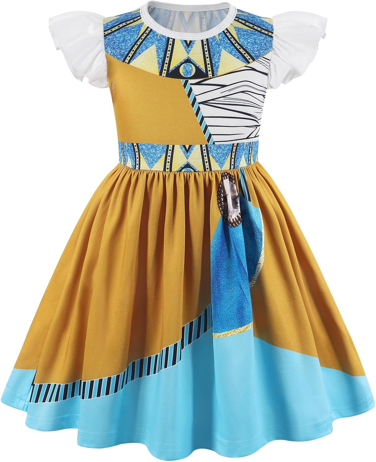Eledobby Cleopatra Costume Girls Toddler Egyptian Dress Halloween Dress Up Greek Goddess Outfits Christmas Birthday Gift