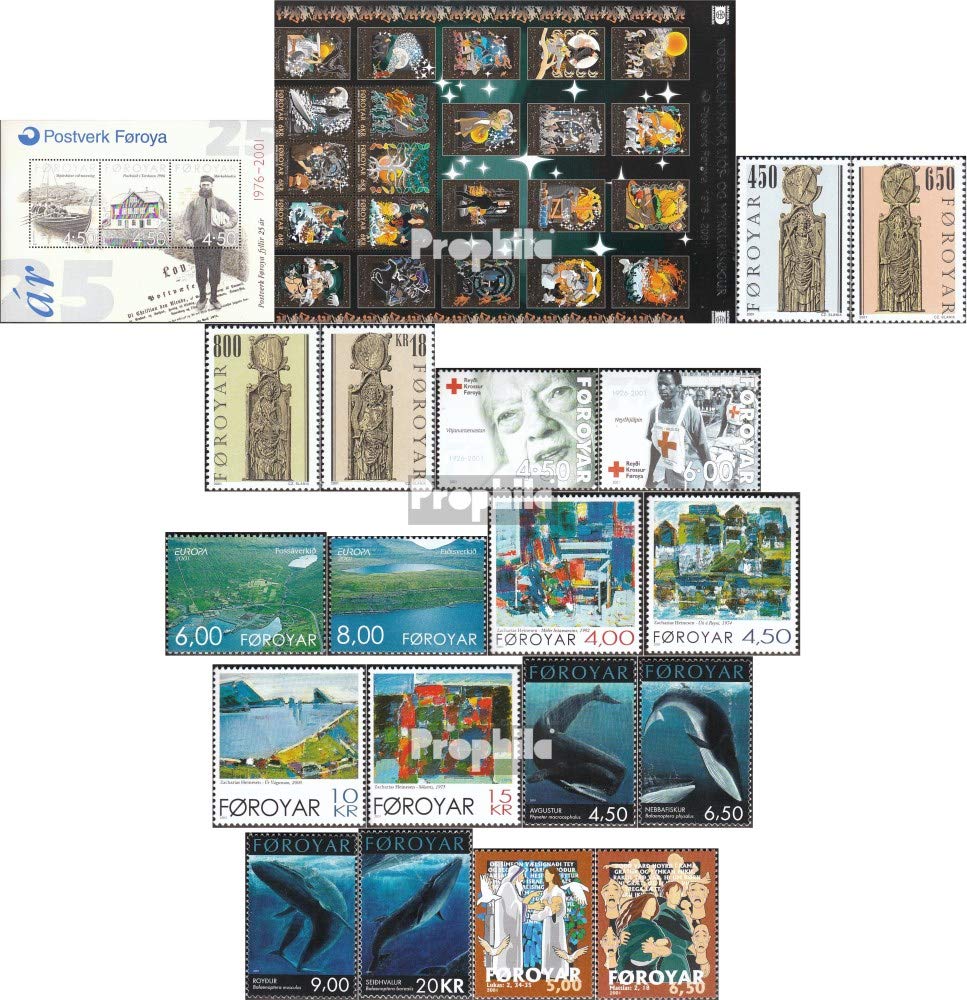 Timbres Îles Féroé 387-413 cadeau idéal philatéliste 2001