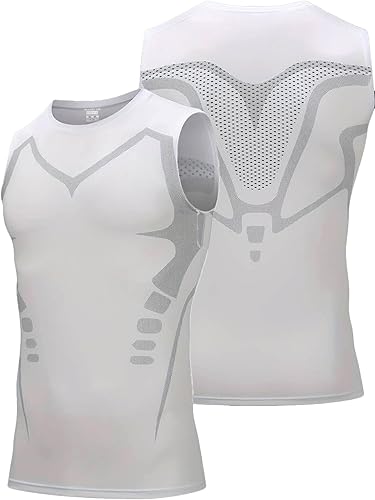 Ghassy Co. Erkek Fitness Hızlı Kuruma Nefes Alabilen Çapraz Daraltma Tipi Kolsuz Spor T-shirt