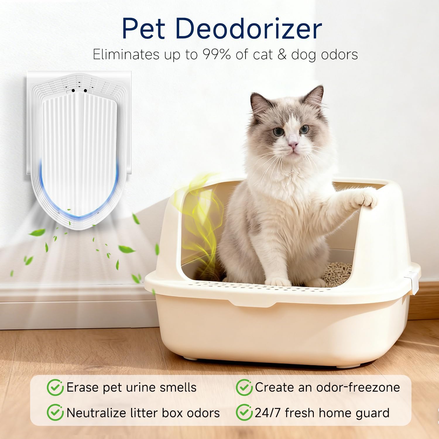 Plug In Air Ionizers - 6Pack Negative Ion Technology Air Purifier, Quiet Mini Air Freshener for Home, Bedroom, Office, Basement - Portable Air Purifiers for Odor, Dust, Smoke, Pet Smell White