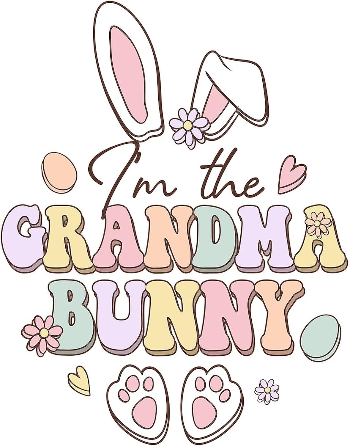 CafePress Happy Easter Grandma Bunny 16"x20" Poster on Heavy Semi-Gloss Paper