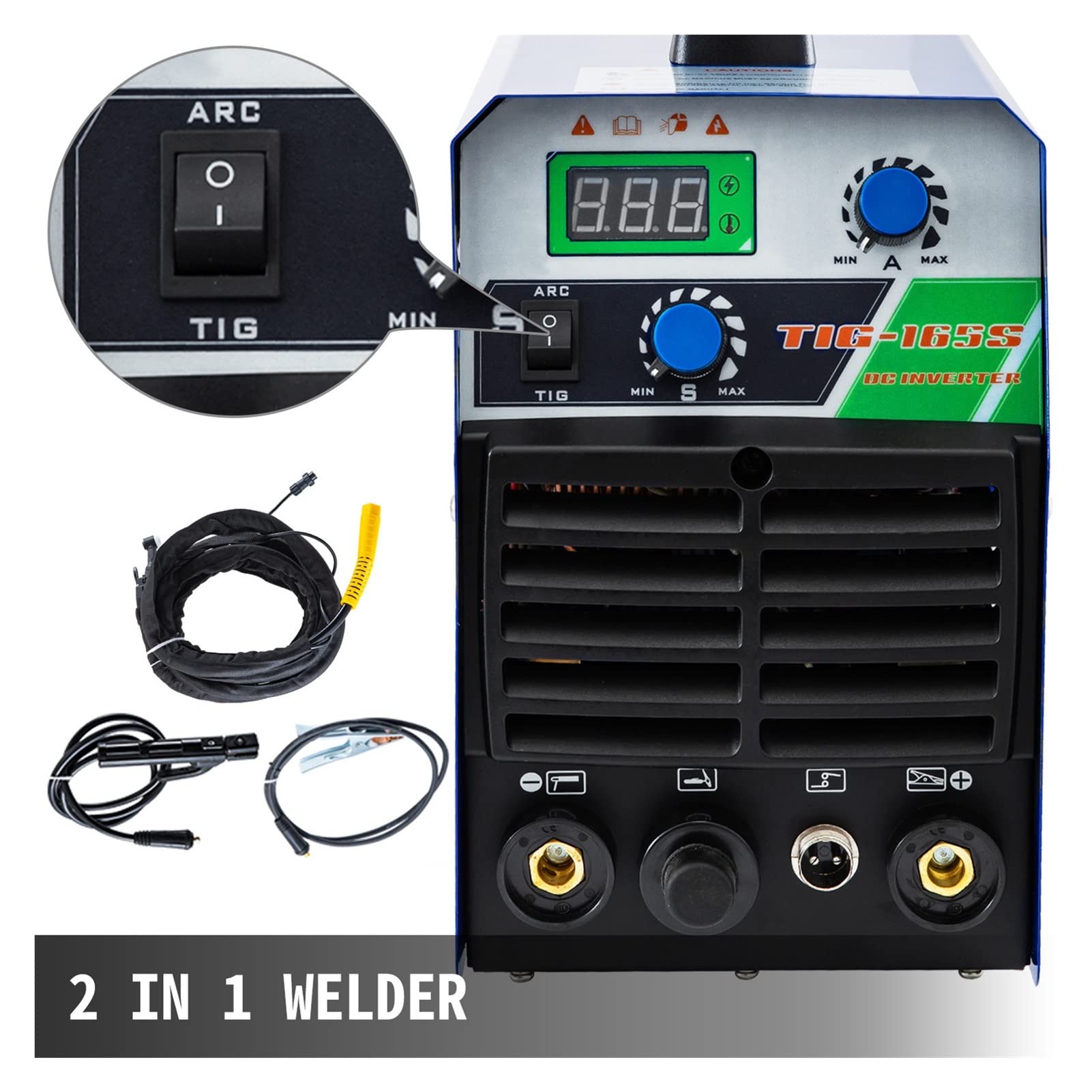 Tig -165s Arc Stick Welder 2 in 1 Welding portatile industriale combo IGBT inverter semiautomatico Strumenti fai da te