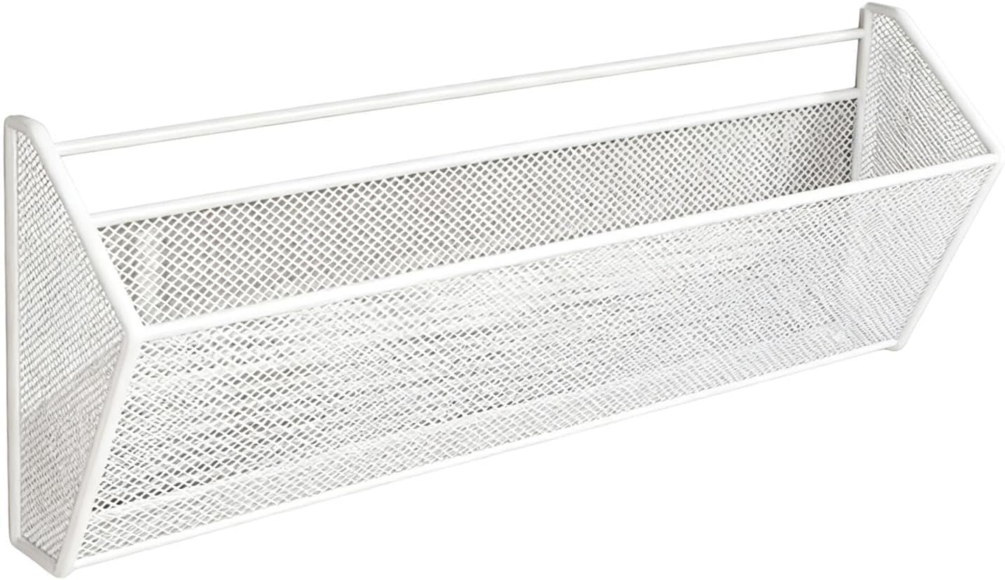 Wall Mounted Shoe Rack Shelf Multifunctional Hanger Display Shelf Storage Shoe Organizer for Wall Toys Closet Narrow Door, White L