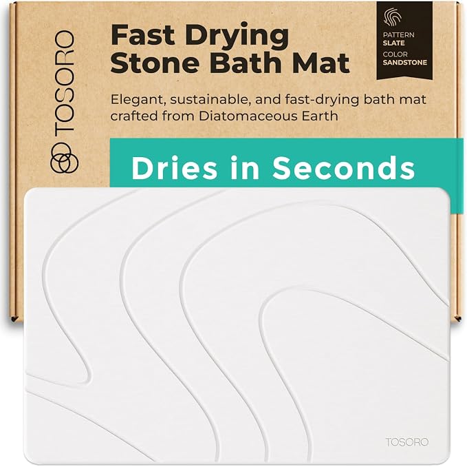 Stone Bath Mat, Slate Sandstone
