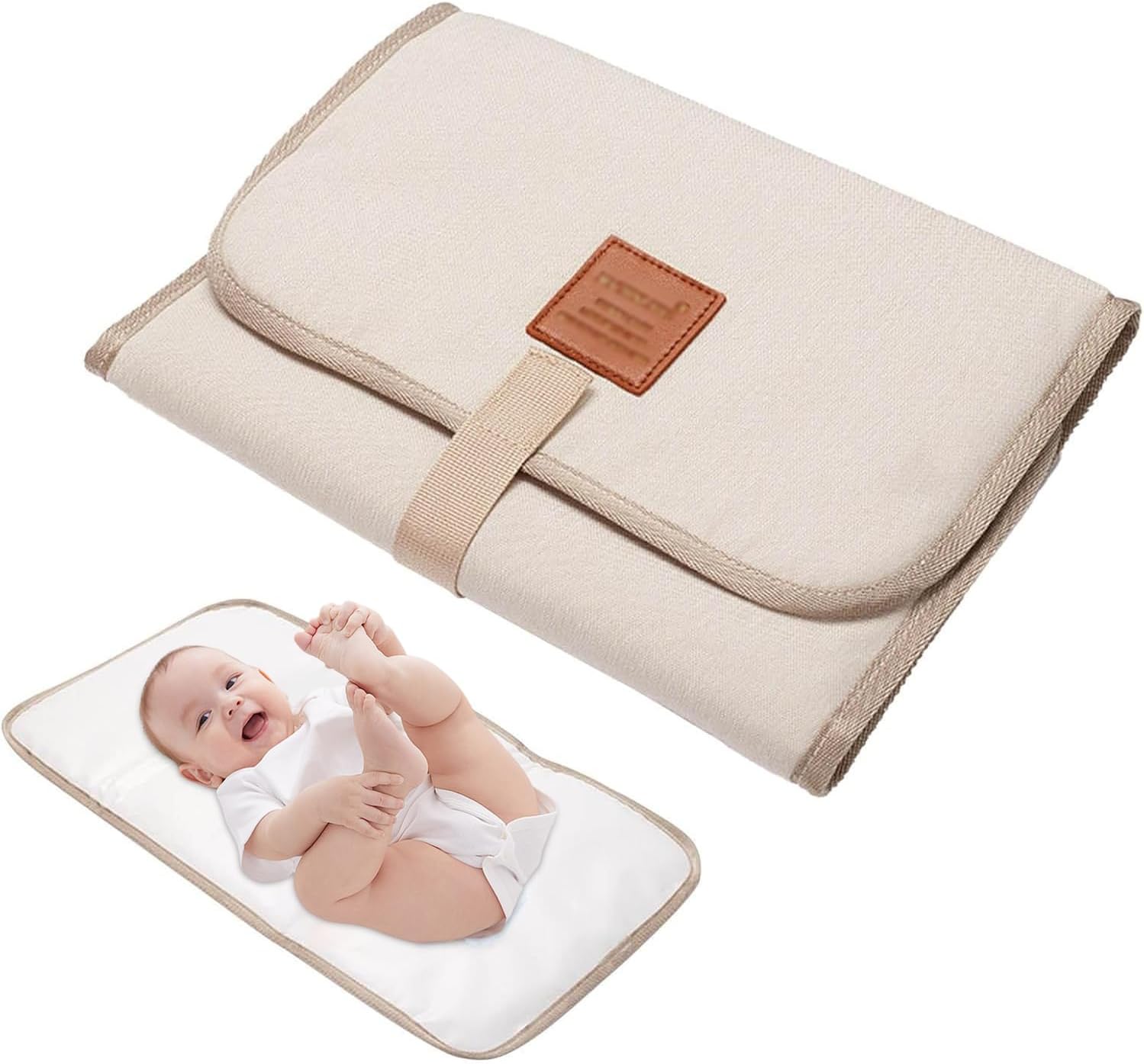 GXU Changement De Draps Avec Couches Amovibles Pour Bébé (fleurs Roses Rouges, Peluche Rose