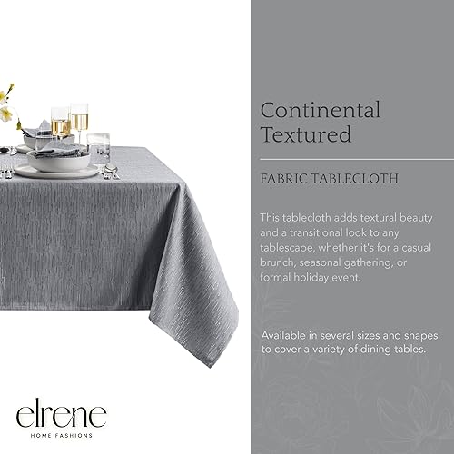 Miniatura 10 de Elrene Home Fashions Continental - Servilletas de comedor de tela resistente al agua y a las manchas, de textura sólida, juego de 4, 17 x 17