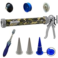 Vista 8 de Newborn 620AL-CLEAR - Pistola de calafateo de varilla redonda, relación de empuje de 18:1, capacidad de cartucho de salchicha de 20 onzas, incluye