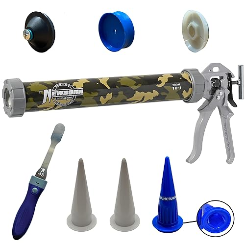 Miniatura 8 de Pistola de calafateo de Newborn, varilla redonda de aluminio, Verde, 1