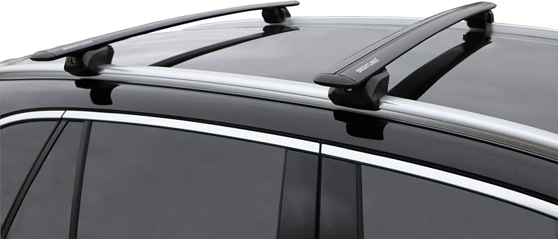 BRIGHTLINES Heavy Duty Anti-Theft Sporty Roof Bars Roof Rack Crossbars Compatible with Flush Side Rails