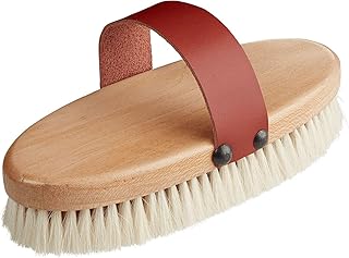 Bitz Leather Horse Body Brush (One Size) (Natural)