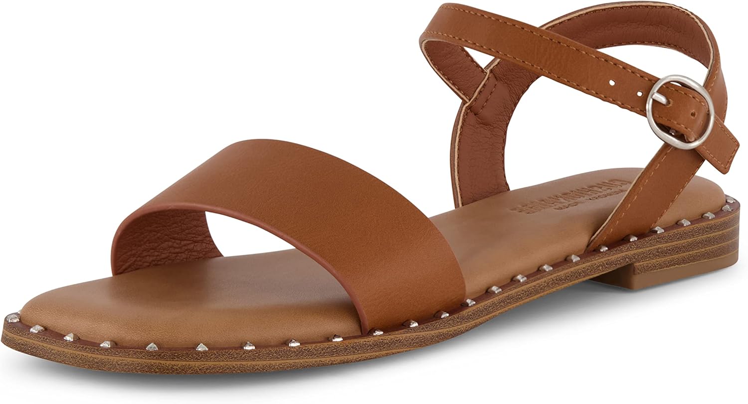CUSHIONAIRE Women's Verona one band sandal +Memory Foam