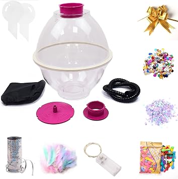 Balloon Stuffing Machine with 9 Accesorios 14.5" Balloon Stuffer Gift Wrapping Tool for DIY Gifts Wedding Party Christmas Decoration