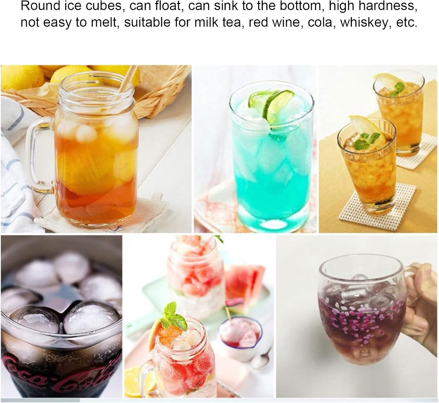 Ice Maker, 160W Full Automatic Portable ABS Countertop Maker for Home Office Bar Camping (US Plug 110V)