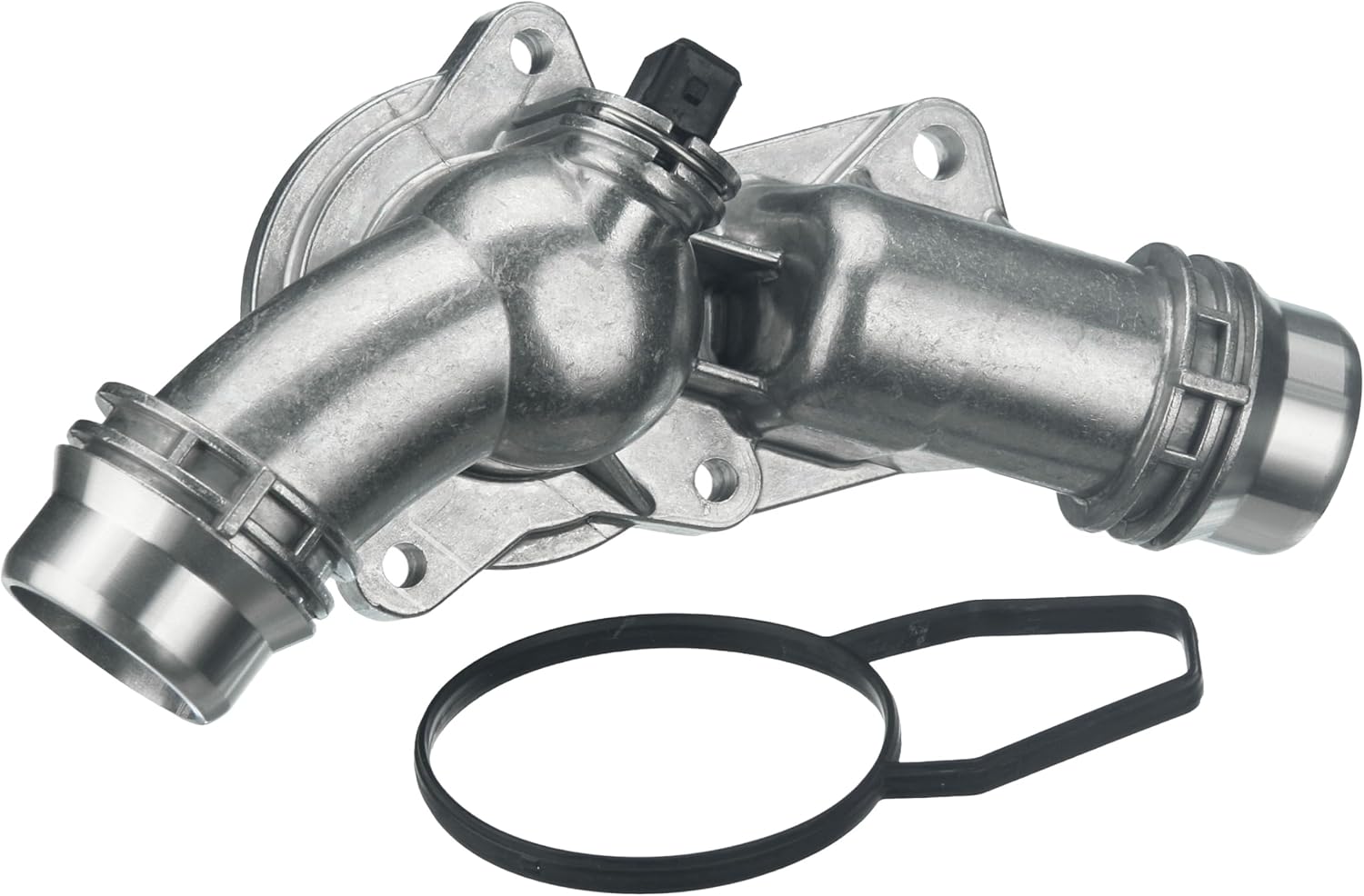 URO Parts 11537509227 Thermostat Assembly, Aluminum Housing vs OEM Plastic; Includes Thermostat & Gasket