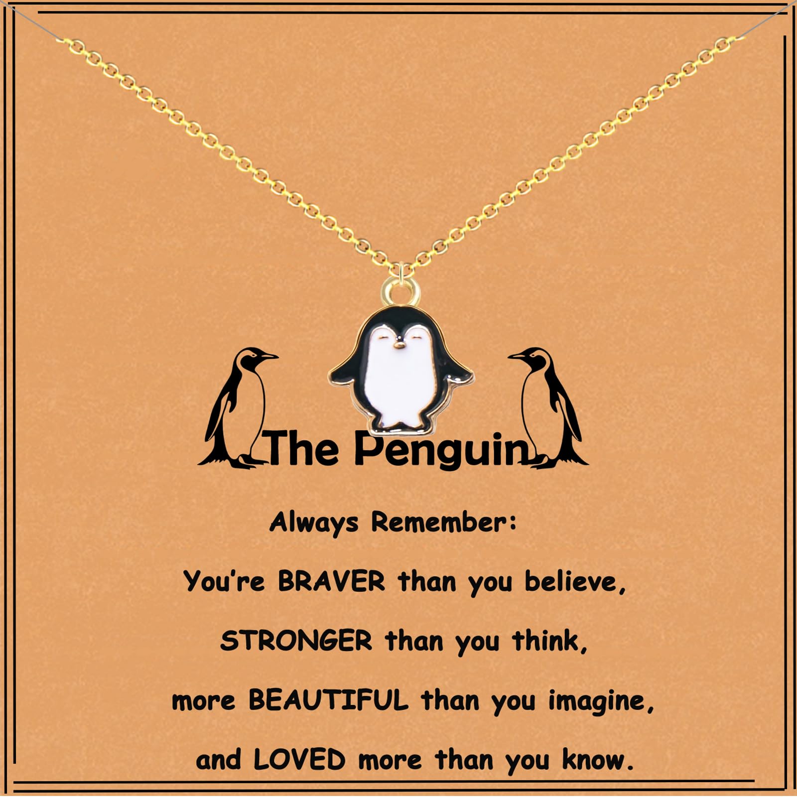 GIAYIER Penguin Gifts for Girls Women Cute Penguin Pendant Necklace Penguin Jewelry Gifts Penguin Lover Gifts Penguin Spirit Animal Gift