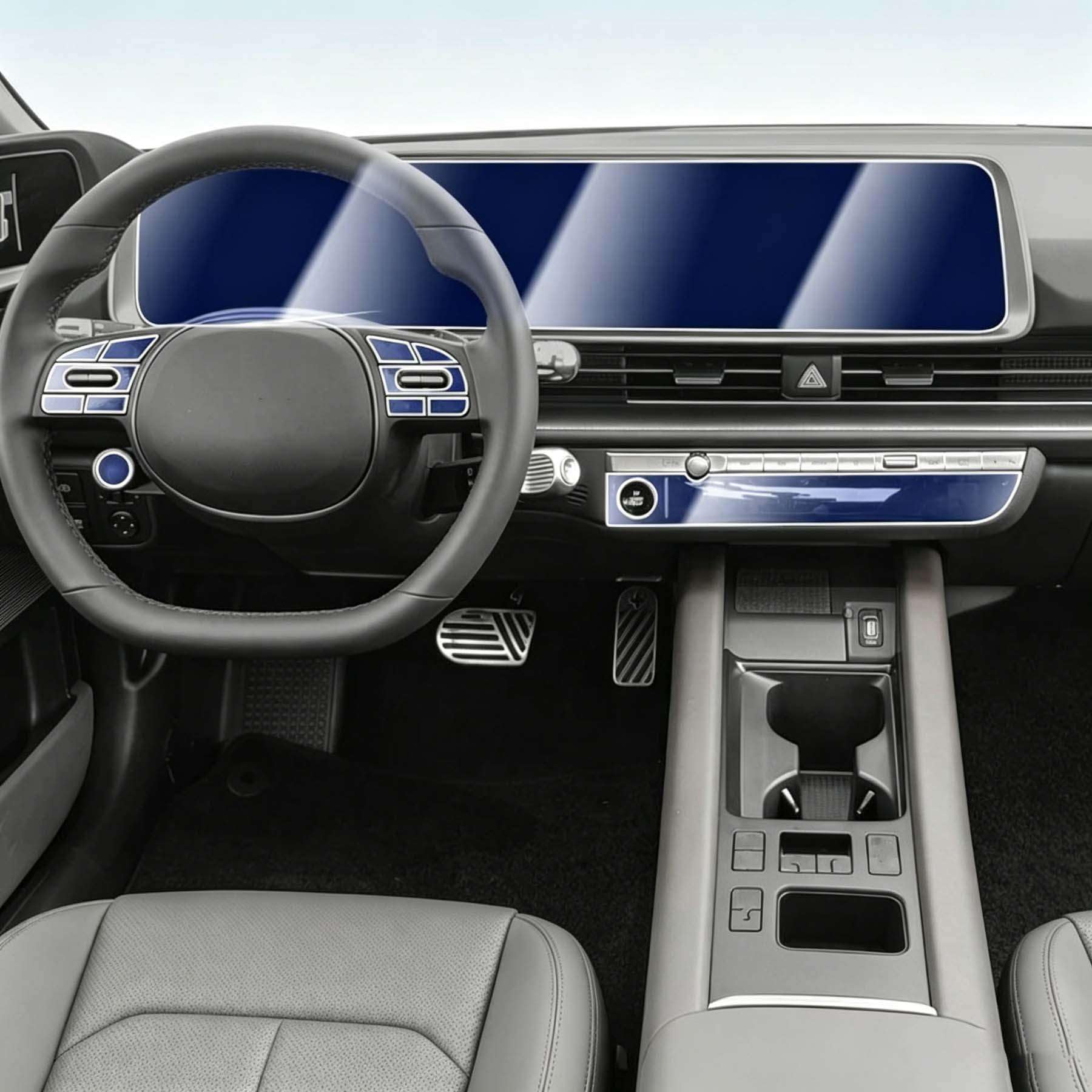 Film TPU console centrale Hyundai IONIQ 6 2024 2025 de protection anti-rayures