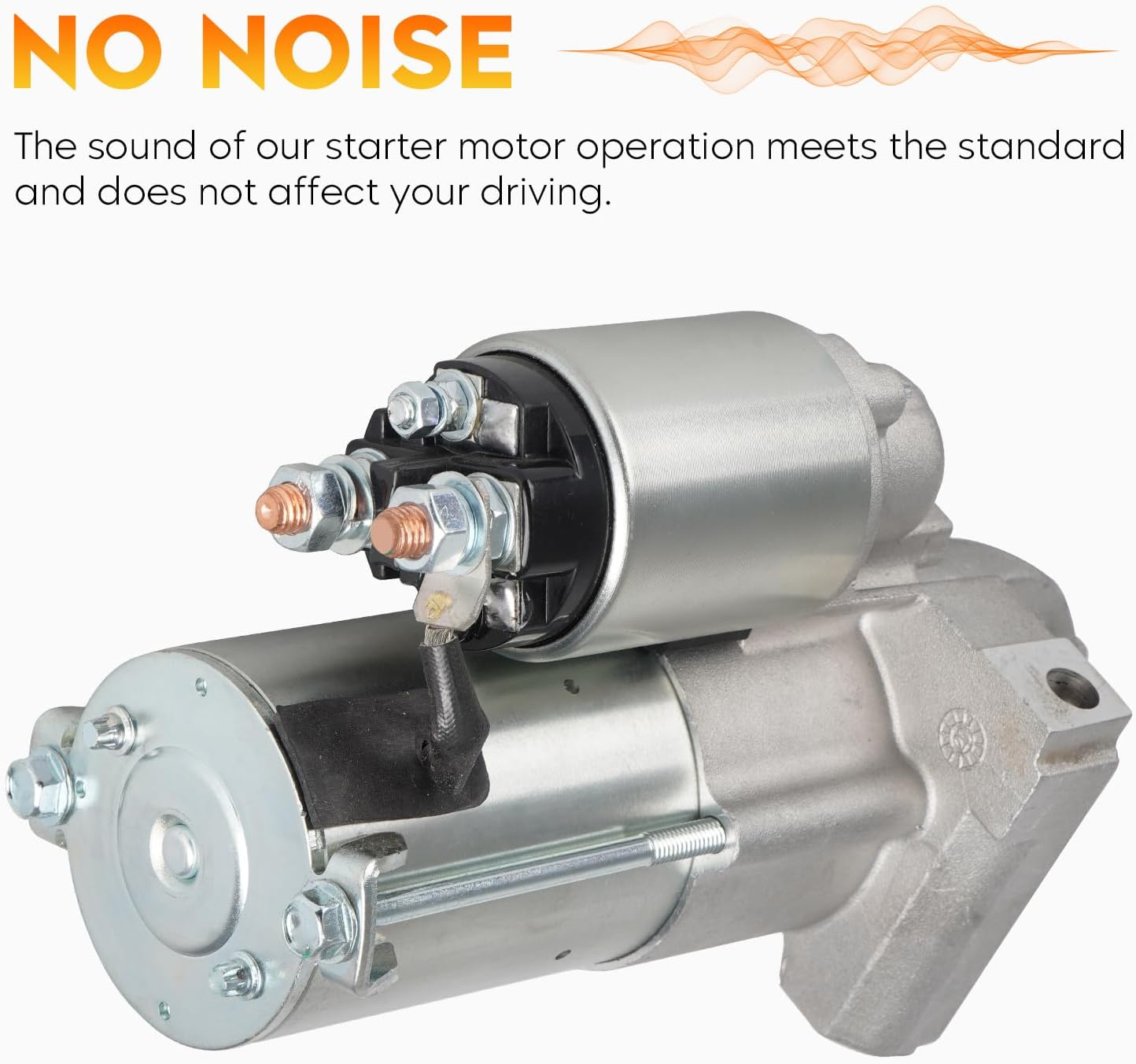 6494N Starter for 03-08 Chevy Silverado 1500 Tahoe 4.8L 5.3L, GMC Yukon 03-08 Envoy Savana Sierra 1500, Avalanche 07-08 5.3L Express 1500 Trailblazer, Buick Rainier 04-07, Cadillac Escalade 03-05