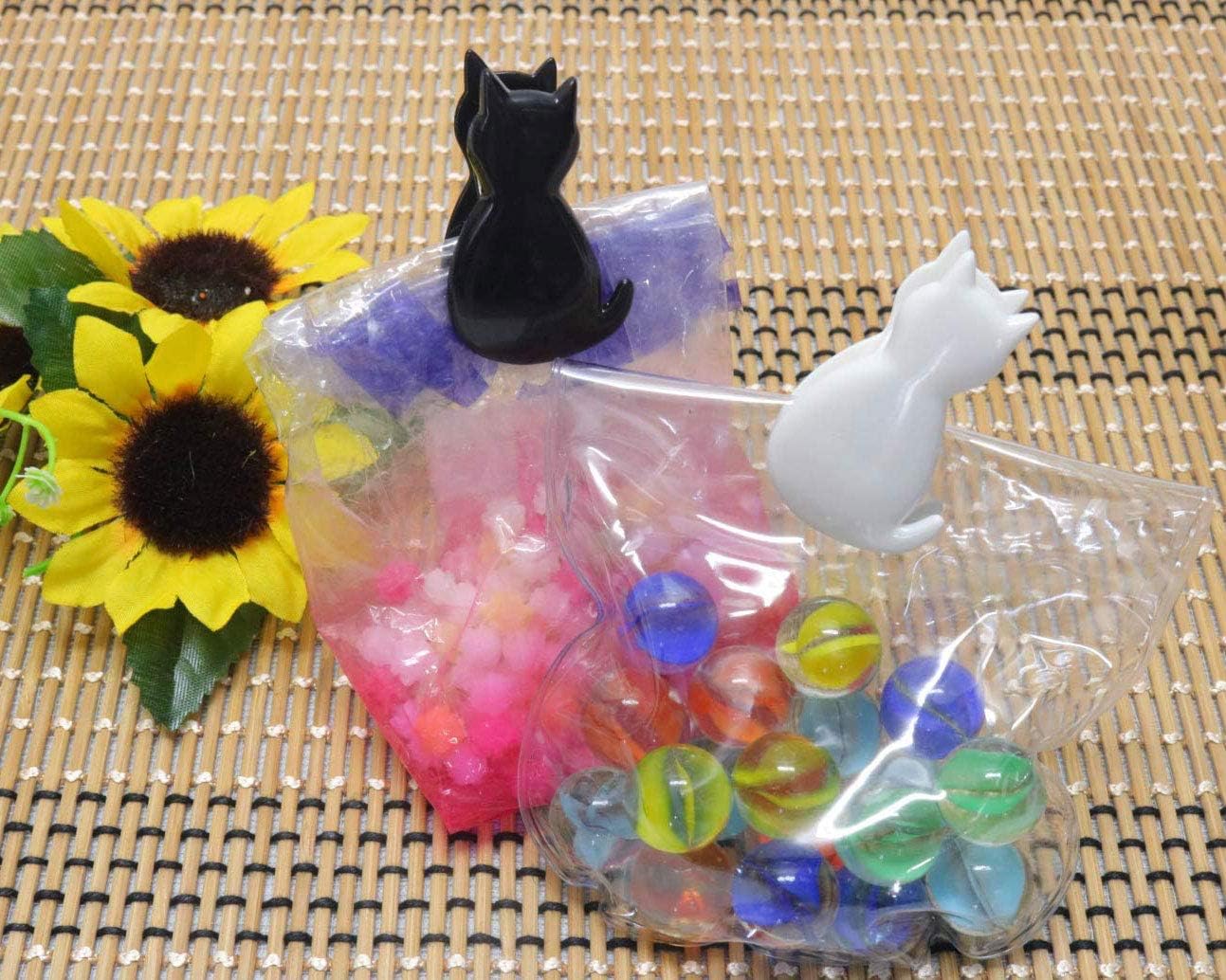 KOKUBO Cat-shaped Bag Clips, Pack of 6, Made in Japan