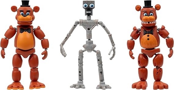 FIVE NIGHTS AT FREDDYS Figura de coleccionista de la serie Endo-1 de 6 pulgadas: Endo-1 con piezas clásicas y marchitas de Freddy - Figura articulada con piezas clásicas y marchitas de Freddy