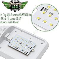 Vista 5 de Leisure LED Paquete de 5 luces LED de 12 V para techo de caravana, iluminación interior para remolque, cámper con interruptor, cúpula individual