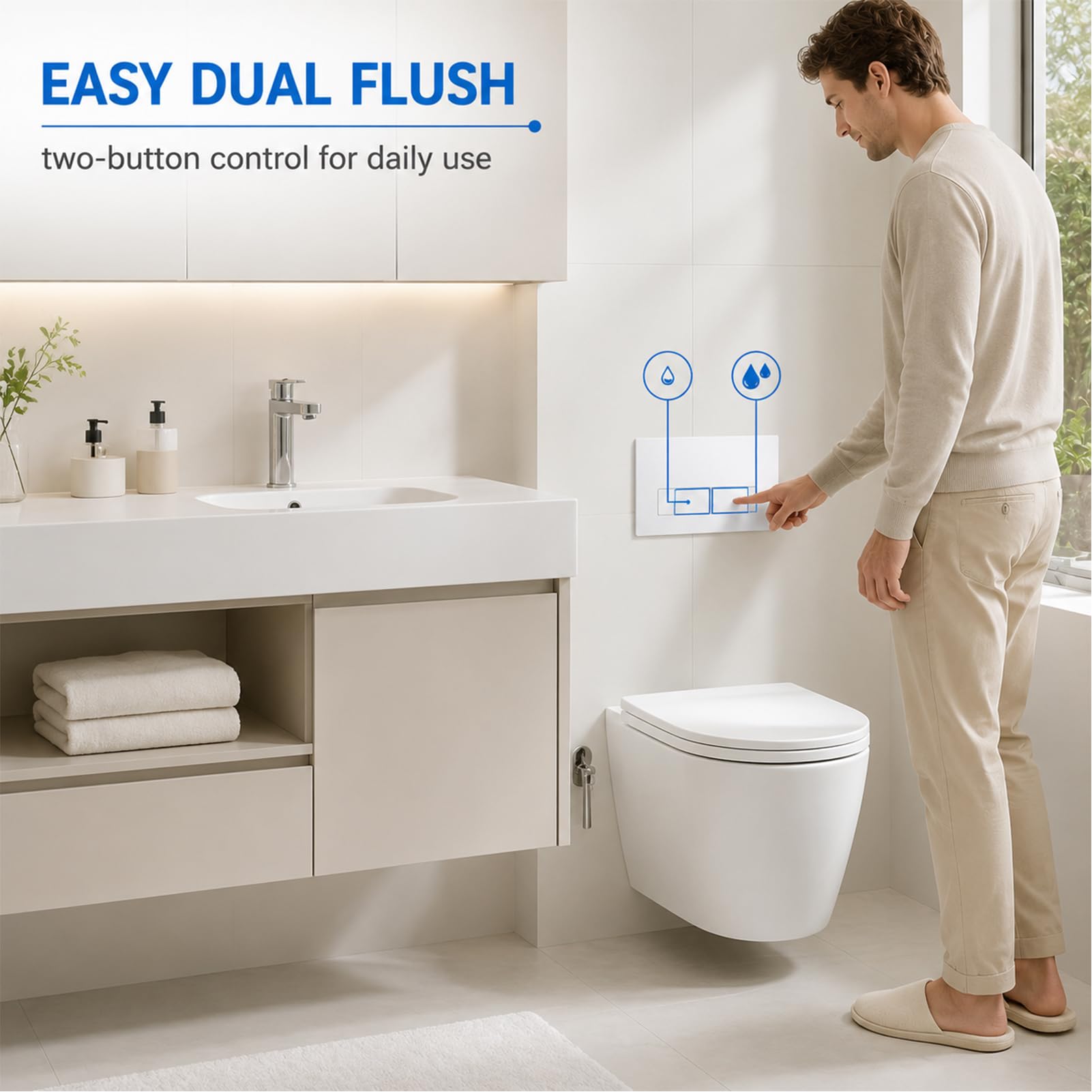 Wc Drückerplatte,Drückerplatte Wc Geberit,Kompatibel Mit Geberit Sigma Up300 & Up320 Serien Betätigungsplatten,Mit Spülhebel-Set Und Einbaurahmen