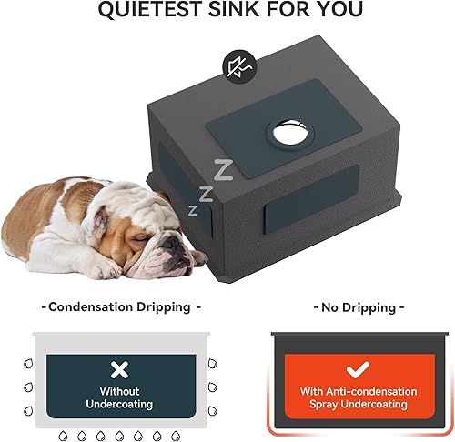 Miniatura 6 de LORDEAR - Fregadero de cocina de acero inoxidable para montaje debajo de la cubierta.