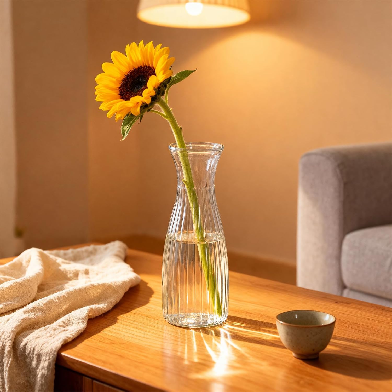 18 Pcs Plastic Bud Vases Bulk Small Clear Flowers Vases Shatterproof Bud Vase for Centerpieces Wedding Decorations Home Banquet Dinners Table Decor(1.94 x 6.69 Inch)