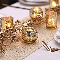 Vista 2 de 36 portavelas votivas doradas y 36 portavelas votivas