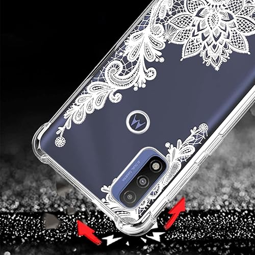 Miniatura 3 de Paquete de 3 fundas para Moto G Pure, funda para Moto G Power (2022), absorción de golpes, antiarañazos, transparente, suave, antigolpes, funda