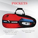 WHACKK Drive Tennis Bag Red Black | Racket Bag for Tennis & Badminton with Shoe Pocket | Backpack Style Kit Bag for Men, Women & Junior Players gallery image