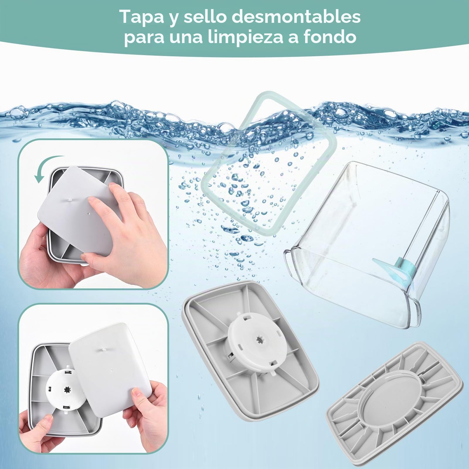 Dispensador de leche en polvo de 1700ml, caja de leche en polvo sellada portátil, recipientes herméticos para alimentos, caja de almacenamiento de leche en polvo con cuchara, sin BPA